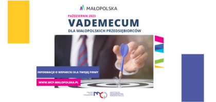 Grafika vademecum dla małopolskich przedsiębiorców.